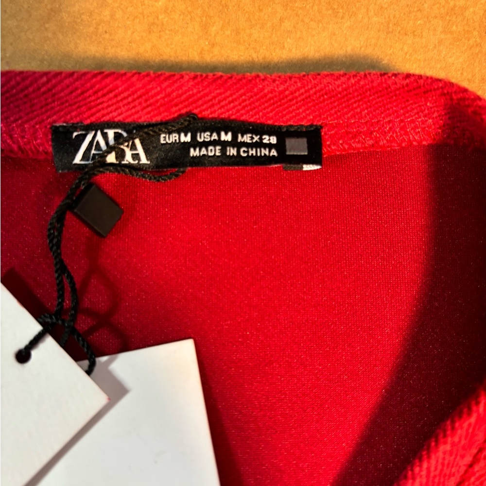 Zara red sheath dress with pockets - Picture 7 of 9
